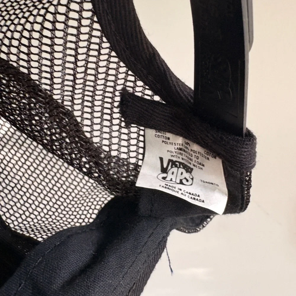 Vintage KENROC trucker hat PATCH mesh Black made in canada victory caps - Picture 7 of 8